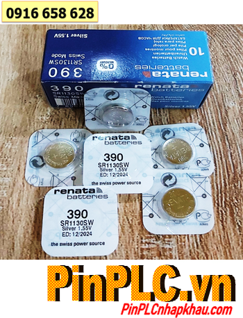 Renata SR1130SW; Pin cúc áo 1.55v Silver Oxide Renata SR1130SW chính hãng _Made in Swiss